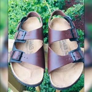Birkenstock Arizona Birki’s Brown/Black Sandals 38